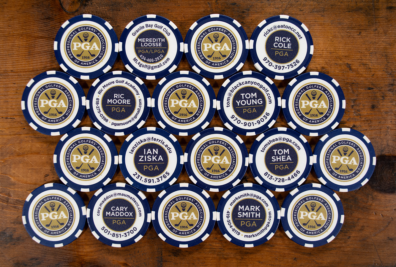 Golf Poker Chip Markers