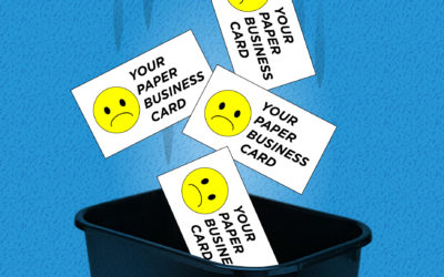 PROBLEM SOLVED: KEEP YOUR BUSINESS CARDS FROM GOING IN THE TRASH